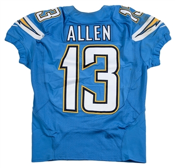 2014 Keenan Allen Game Used Chargers (10/19/14) Jersey (MeiGray and Chargers LOA)
